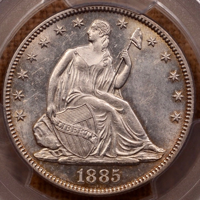 1885 Liberty Seated Half Dollar PCGS MS62