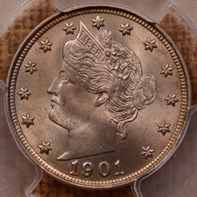 1901 Liberty Nickel PCGS MS63
