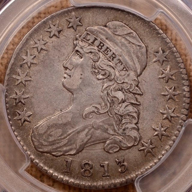 1813 O.103 Capped Bust Half Dollar PCGS XF45 (CAC)