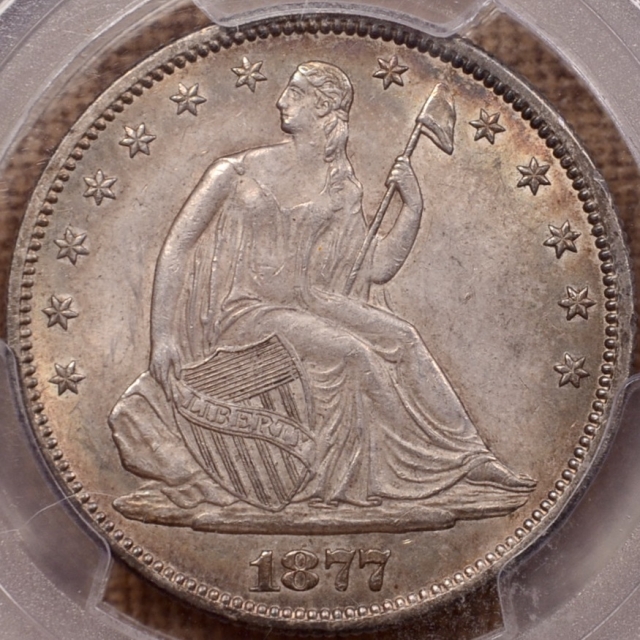 1877-S WB-30 Liberty Seated Half Dollar PCGS MS62 CAC