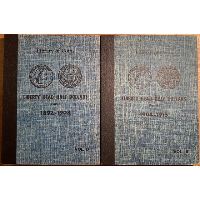 Library of Coins Volumes 17 and 18, Liberty Head Half Dollars Parts 1 and 2, 1892 - 1915