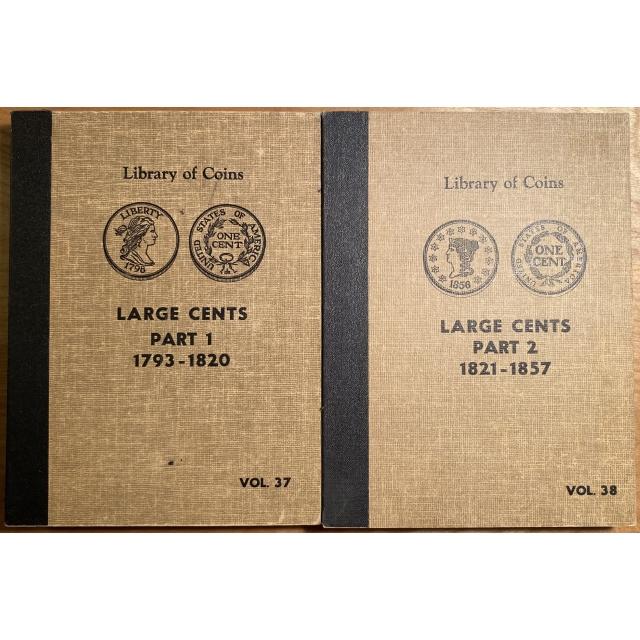 Library of Coins Volumes 37 and 38, Large Cents, Parts 1 and 2, 1793 - 1857