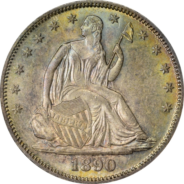 1890 Seated Liberty Half Dollar NGC MS64 (CAC)