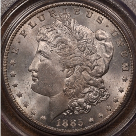 1885-CC Morgan Dollar PCGS MS63 OGH CAC